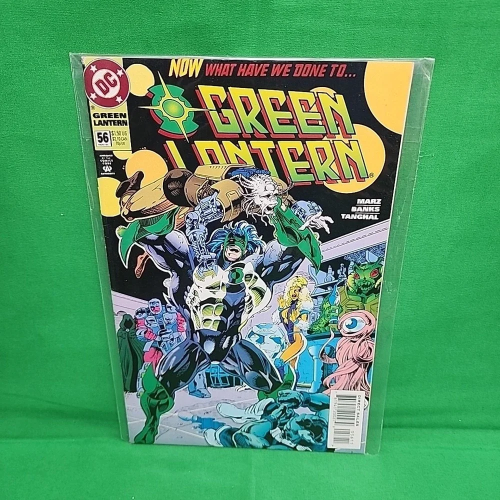 Vintage Marvel And DC Comic Lot 4 Green‎ Latern Catwoman Green Arrow Spiderman